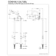 thumbnail image 5 of Aqua Vintage CCK8105DL Concord Freestanding Tub Faucet with Supply Line, Stop Valve, Oil Rubbed Bronze, 5 of 8