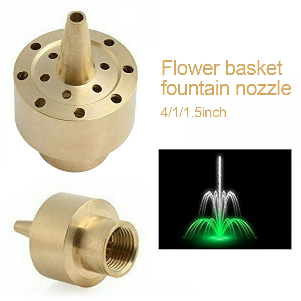 1" 1.5" Brass Basket Flower Column Water Fountain Nozzle Sprinkler Spray Pond 
