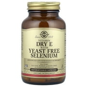 Solgar Dry E with Yeast Free Selenium 100 Vegetable Capsules