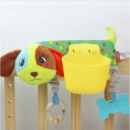 

Baby Stroller Storage Pocket Cartoon Animal Crossbar Pendant Baby Bed Plush Toy