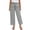 Gray, variant on Women Wide Leg Linen Pants with Button-Flap Pockets Drawstring Elastic Waist Beach Summer Travel Casual Trouser (XL, Gray)