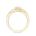 thumbnail image 2 of Rosec Jewels Lab Grown Diamond Engagement Ring Oval - Classic Halo Ring - EF-VS Quality, 18K Yellow Gold, US 4.50, 2 of 8