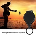 thumbnail image 2 of OUSITAID Badge Reel Key Ring Badge Reel Key Ring Retractable 70cm Nylon Rope 360 Degree Rotatable Clip Portable Anti-lost Mini Fishing Rod Tools Holder Keychain Outdoor Supplies, 2 of 6