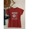 thumbnail image 3 of Poster Spiral Techno Style T-Shirt Women -Image by Shutterstock, Female x-Large, 3 of 4