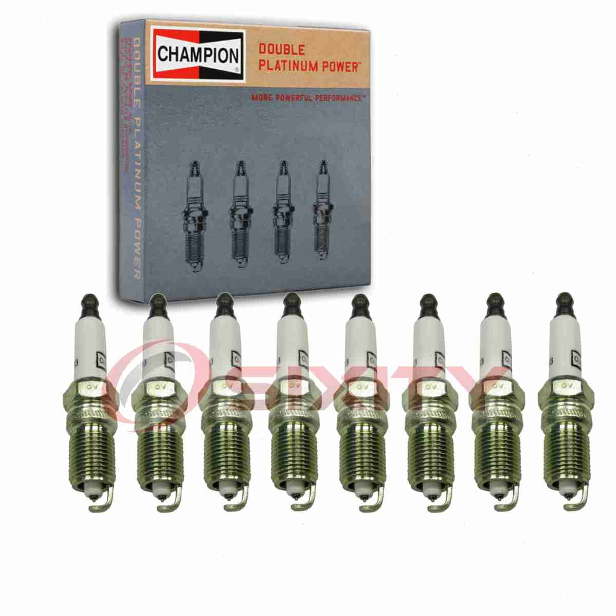 8 pc Champion 7983 Double Platinum Spark Plugs for 12571164 12578277 41-952 41-974 41-983 41-985 4469 HGR9LQPO PZTR5A15 RS14PMPB5 Ignition Wire Secondary Fits select: 2006-2011 CHEVROLET IMPALA