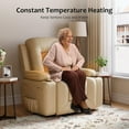 thumbnail image 5 of BouPower Power Lift Recliner Chair,PU Leather with Heat and Massage for Elderly,Ergonomic Lounge Chair,Classic Single Sofa with Adjustable Back and Legs,Home Theater Seat for Living Room, 5 of 7