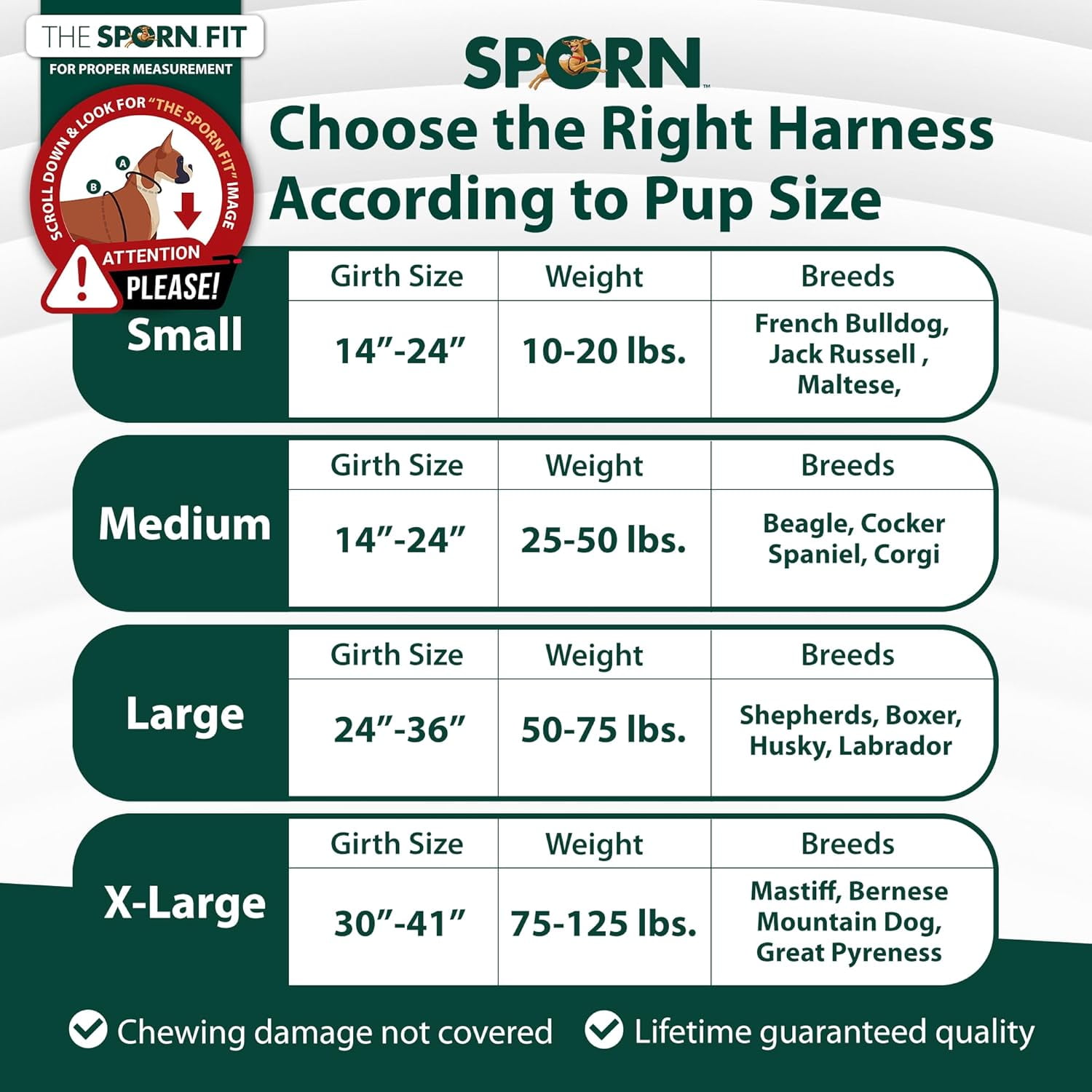 Sporn Easy Fit Dog Harness, Blue, X-Large (30-41" Girth Size)