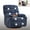 Blue, variant on GVN Living Room Recliner with Manual Massage Function, Swivel Rocker Design, Rotating Fabric Seat, Dark Grey