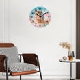 thumbnail image 3 of Battery Operated Analog Wall Clocks Non-Ticking Silent Modern Clock Decorative for Home,Office-Cute Kitten Sitting In Ice Cream Basket(12inch), 3 of 4