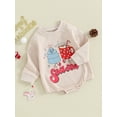thumbnail image 3 of Wassery Baby Boys Girls Christmas Romper Infant Long Sleeve Santa Mug Print Bodysuit 3 6 12 18 Months Newborn Boys Girl Christmas Holiday-themed Clothing, 3 of 8