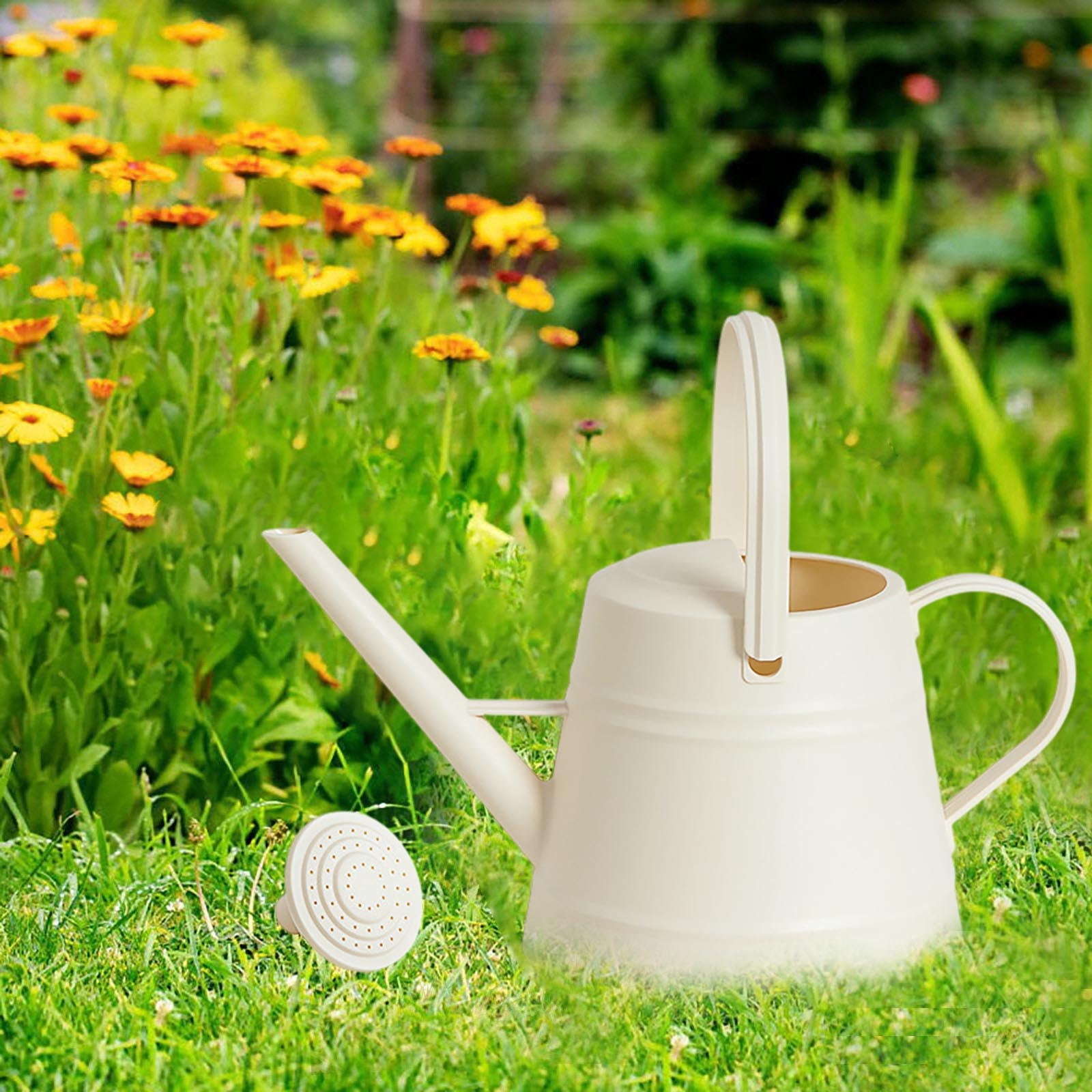 3.8L Watering Can for Indoor & Outdoor - Large Capacity Flower Watering Can with Adjustable Sprinkler Head, for Houseplants, Garden, Flowers (1 Gallon)
