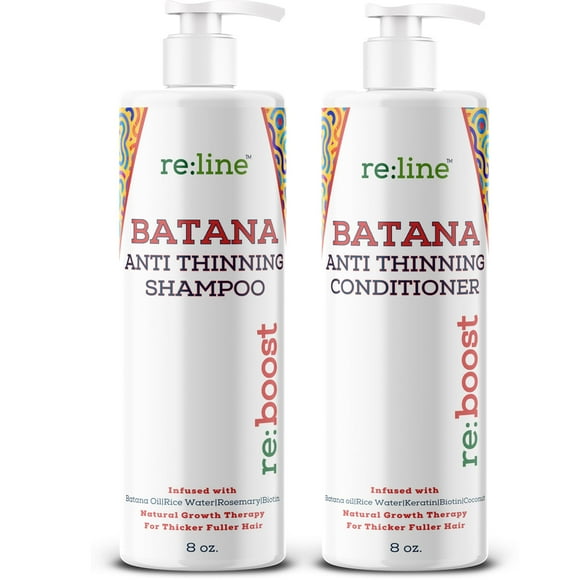 Batana Shampoo and Conditioner for Thinning Hair Shampoo and Conditioner for Men & Women with Raw Organic Batana Oil for Hair Growth Shampoo and Conditioner Set Batana S