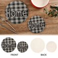 thumbnail image 4 of Home Plaid Trivet Mats Pot Holders Cotton Woven Non-Slip Heat Resistant for Hot Pots Pans Pats for Cooking Baking Set of 2, 4 of 7