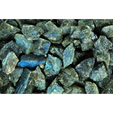 - Fantasia Crystal Vault: 1 lb Labradorite Rough Stones from Madagascar - Large 1