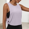 thumbnail image 2 of enyan Womens Tops Summer Women's Double Lined Basic Tank Top Adjustable Spaghetti Straps Sleeveless Camisole Shirts,Light Purple,XL, 2 of 7