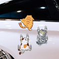 thumbnail image 3 of Scratch Cat Vinyl Car Sticker, Funny Bumper Decal with Climbing Cats Design, 3 of 5