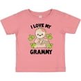 thumbnail image 3 of Inktastic Cute Sloth I Love My Grammy with Green Leaves Boys or Girls Baby T-Shirt, 3 of 5
