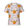 thumbnail image 4 of Vsdgher Cartoon Cute Rabbit Print Men's Dry Fit Mesh Athletic Shirts Moisture Wicking Tennis T-Shirt Tops, 4 of 9