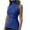 Blue, variant on Posijego Women's Turtleneck Tank Tops Ribbed Knit Sleeveless Shirt Fashion Going out Tank Vest Womens Clothes