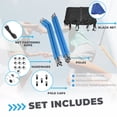 thumbnail image 6 of Plexalife Trampoline Safety Enclosure Set including Trampoline Net, 6 Curved Trampoline Poles (with 6 pole caps), Trampoline Pole Foam Sleeves - Fits 14ft Round Trampoline Frame, 6 of 10