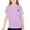 Purple, variant on HAOTAGS Girls Athletic Shirts(2-18) Letter Print Short Sleeve Quick Dry T-shirts Sports Activewear Workout Tops Light Blue Size 3-4 Years