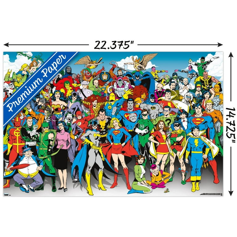 DC Comics - The Lineup Wall Poster, 14.725
