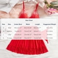 thumbnail image 3 of Women Sexy Embroidery Lingerie Set Pleated Babydoll Dress Lace Chemise Boudoir Outfits Thong 2 Piece Outfits, 3 of 7