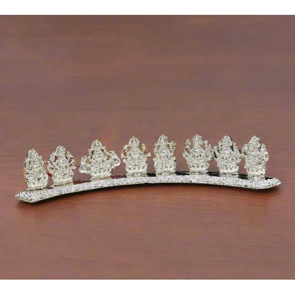 German Silver Ashta Lakshmi Idol Stand – Divine Prosperity & Grace in 8 Forms Temple Decor & Pooja Gift