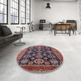 thumbnail image 4 of Ahgly Company Machine Washable Indoor Rectangle Industrial Modern Rosy Pink Area Rugs, 7' x 9', 4 of 7