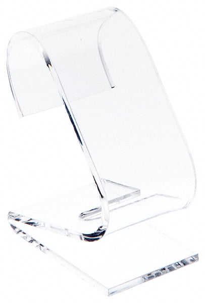 2"W x 4.5"D x 4.75"H Plymor Clear Acrylic Shoe Rest 2 Pack 