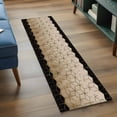 thumbnail image 3 of Brown Geometric 2'x6' Runner Rugs for Hallway Kitchen Bedside Non Slip Washable, Modern Abstract Art Ombre Entryway Rug Runners with Rubber Backing, Long Carpet Runner for Laundry Room, 3 of 8