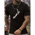 thumbnail image 1 of Men's Summer Fashion T-Shirt with Unique Print Design - Casual Round Neck, Machine Washable, Short sleeves, Round Neck Tees, 1 of 7