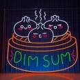 thumbnail image 2 of Handmadetneonsign Dimsum Neon Sign, Dimsum Store Wall Art Decor, Dumpling Restaurant Wall Decor, 2 of 5