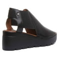 thumbnail image 3 of JUSTINREESS 7100 Women's Leather Chelsea Sandals In Black Size 7, 3 of 6