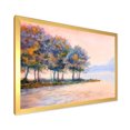 thumbnail image 2 of Designart 'The Rural Lake In Sunset Evening II' Traditional Framed Art Print, 2 of 4