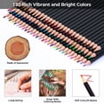 thumbnail image 5 of 180 Colored Pencils Set, Oil-Based Soft Core Art Supplies with Zipper Case, Coloring Pencils, Art Supplies Sketching Kits, Professional Artist Drawing Pencils for Artists, Adult, 5 of 5