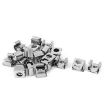 Unique Bargains M4 x 0.7mm Pitch 304 Stainless Steel Furniture Metal Cage Nuts Silver Tone 20Pcs