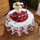 thumbnail image 4 of Mantel redondo impermeable antiincrustante con diseño de árbol de Navidad rojo de Navidad y Papá Noel, 4 of 6