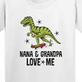 thumbnail image 4 of Inktastic Nana and Grandpa Love Me Dinosaur Grandson Youth T-Shirt, 4 of 5