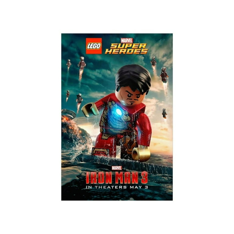 Custom MOC Same as Major Brands Iron Man 3 LEGO Movie Wall Art POSTER ONLY Walmart