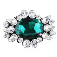thumbnail image 2 of Cuentas de ojos brillantes con diamantes de imitación para coser - Adorno de ropa verde 3 piezas, 2 of 8