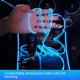 thumbnail image 3 of Tira de luces LED para interior de coche, 3M, USB, luces estroboscópicas brillantes de neón, kits de iluminación ambiental para decoraciones de coche (azul), 3 of 5