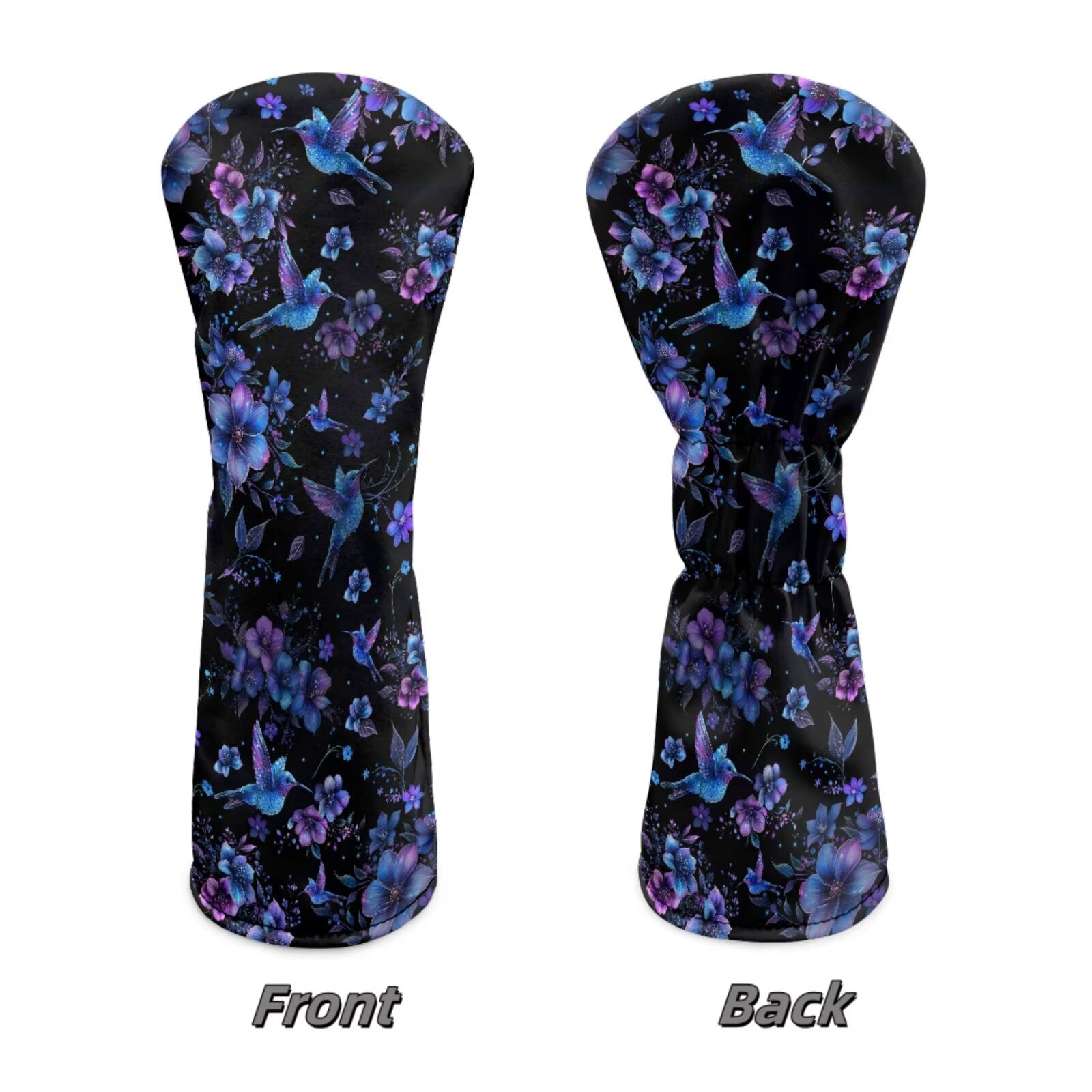 Uorisanigo Golf Head Covers, Boho Hummingbird Golf Club Covers, Funny Driver Headcover, Stain-Resistant Hybrid Headcover, Fairway Wood Head Cover with Soft Lining for Golfer Gift