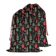 thumbnail image 2 of Christmas Bags Drawstring,Dark Christmas Tree and Gift Pattern Large Xmas Christmas Gift Bags,Reusable for Xmas and New Year Party Favors and Supplies,27.6" X 19.7", 2 of 6