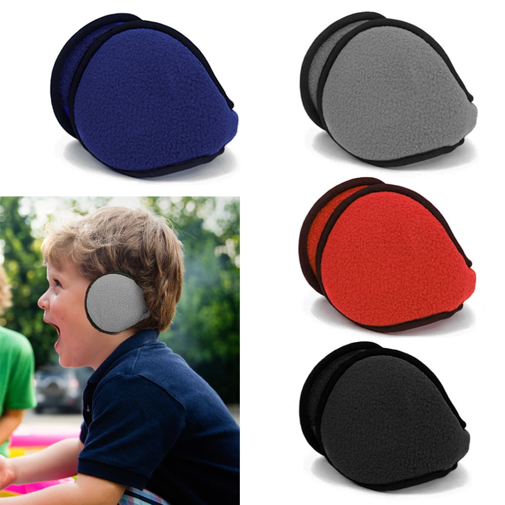 1 X Kids Ear Muff Earmuffs Boy Girl Warmers Winter Basic Polar Fleece