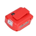 thumbnail image 4 of Abastado Adaptateur de Lumière LED Double USB Chargeur de Source d'Alimentation Batterie Lithium Convertisseur Entrée 14.4?18V Interface 2, 4 of 8
