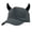 Grey, variant on ZDNIXIAN Devil Horn Baseball Cap, 3D Plush Horn Decor Solid Color Adjustable Costume Hat, Lightweight Structured Crown Unisex Holiday Party Accessory