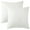 White/Orange, variant on REGALWOVEN Pack of 2 Corduroy Throw Pillow Covers, Soft Decorative Square Cushion Covers for Sofa Yellow 16" x 16"