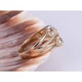 thumbnail image 4 of HeartsAndYou 3 Stone Split Shank Engagement Ring for Women 2ct Cushion Cut Moissanite 18k Rose Gold over Silver, 4 of 6