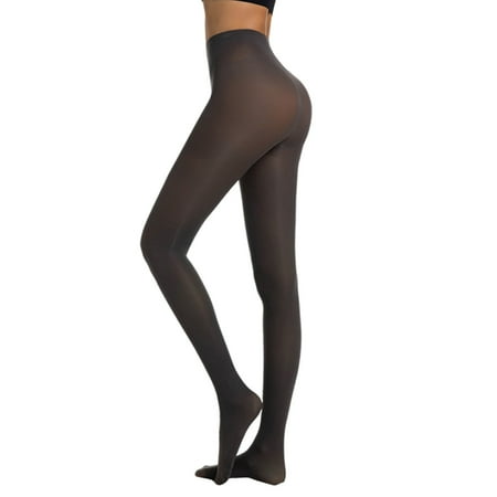 YUTK Panty Hose Women s - Womens Fashion Solid Color High Elasticity Stockings Bottom Slip Silk Pantyhose - Dark Gray Xl